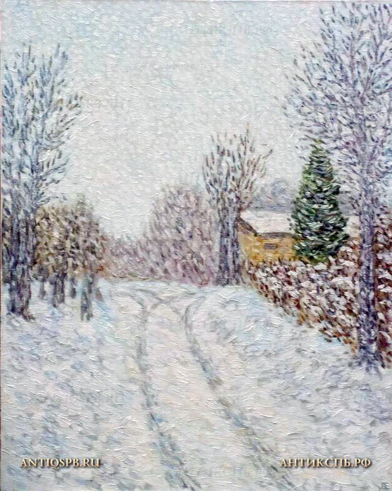 Картина "Зима". Холст, масло. ХХI век. №18413.4 